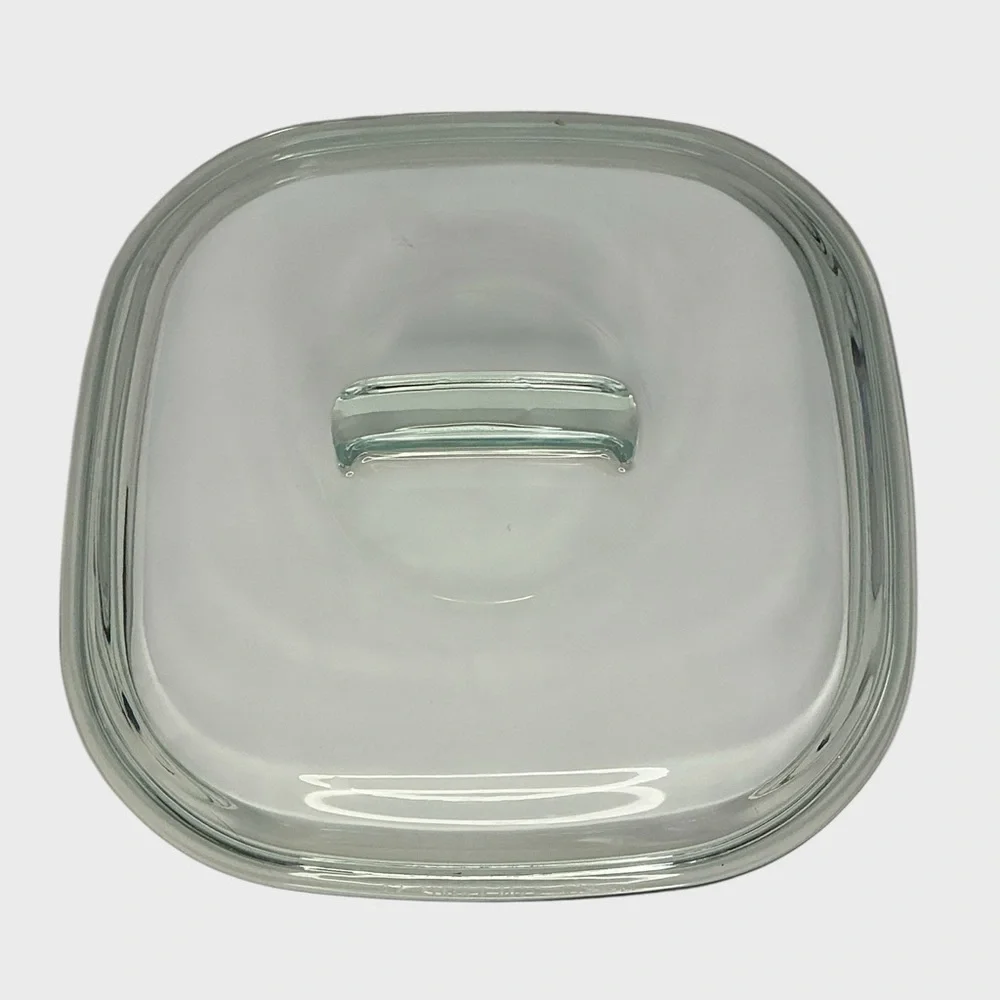 PYREX 680-C Clear Square Lid with Fin Handle
